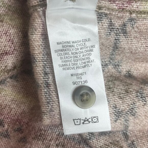 Cabelas Aztec Southwest Patterned Button-Up Shirt Mens Medium Deerskin Soft - Picture 11 of 12